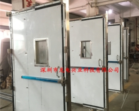 深圳**空间气膜38樘不锈钢疏散应急门，制作完成开始装箱